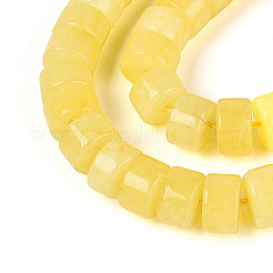 Окрашенные природные белый нефрит бисер пряди&nbsp;G-T143-17E