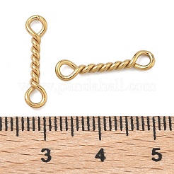 Подвески-шармы из нержавеющей стали 304 с витыми стержнями&nbsp;STAS-L300-002G-01