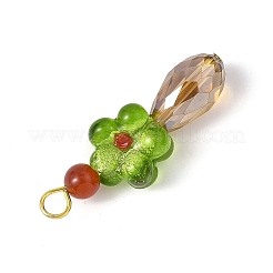 Лэмпворк ручной работы со стеклянными подвесками PALLOY-JF04697