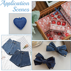 2 комплект лент из джинсовой ткани&nbsp;SRIB-CY0001-27B