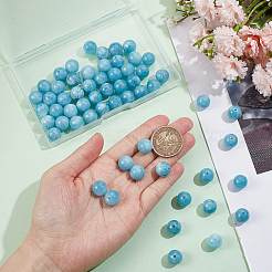 2 нити бусины из натурального голубого кварца G-NB0005-24A