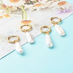 Серьги-кольца Huggie Hoop из нержавеющей стали 304 с вакуумным покрытием PVD EJEW-JE04589