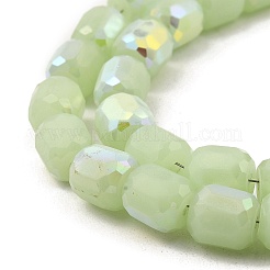 Brins de perles de verre imitation jade givré&nbsp;GLAA-P058-08A-05