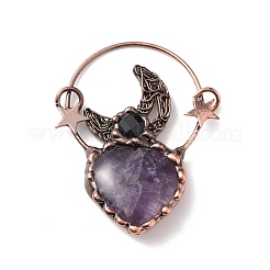 Природный аметист большие кулоны G-I324-04R-02