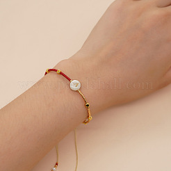 Geflochtene Perlenarmbänder aus Glassamenperlen&nbsp;TY7987-1