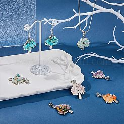 28 шт. 7 стиля европейские подвески из сплава чакры G-FH0001-81