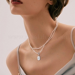 D'acqua dolce naturale ciondoli perla&nbsp;PEAR-WH0011-003P