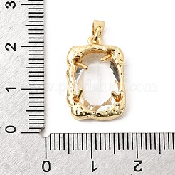 Pendentifs en zircone cubique clair en laiton&nbsp;KK-B179-01G