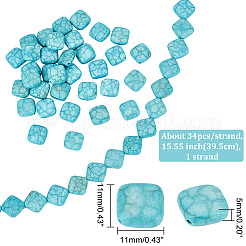 1-рядные окрашенные нити из натурального хаулита G-AR0005-40