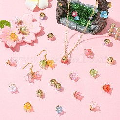 90шт 9 цвета акриловые подвески&nbsp;OACR-CJ0002-58