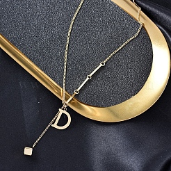 Из нержавеющей стали цепи Снаряженная ожерелья PW-WG90739-01