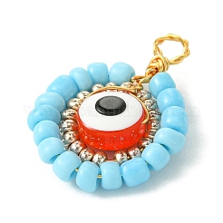 12 шт. подвески из стеклянных бусин из смолы PALLOY-MZ00301