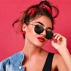 6 пара двухцветных текстурированных прямоугольных акриловых серег-гвоздиков со штифтами из нержавеющей стали 304 для женщин&nbsp;EJEW-AN0003-73