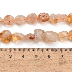 Stränge aus erhitzten natürlichen Citrinperlen&nbsp;G-D108-A03-04