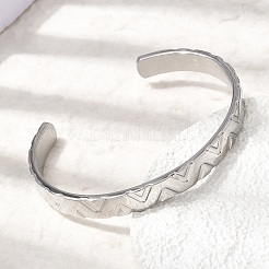304 Edelstahl-Armreife für Damen und Herren&nbsp;BJEW-H644-05P