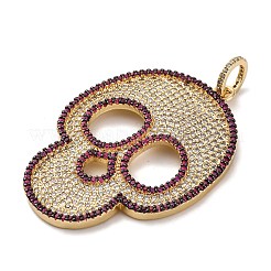 Латунные микро проложить кубического циркония подвески&nbsp;KK-U076-01G