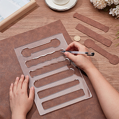 Прозрачные акриловые шаблоны DIY-WH0580-20