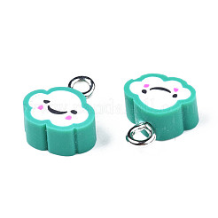 Breloques en pâte polymère manuelles&nbsp;CLAY-N006-37B-01D