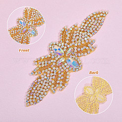 Цветок стекло исправление горный хрусталь FIND-WH0148-265A-01