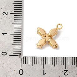 Латунные микропаве прозрачные подвески с фианитом KK-M294-03G