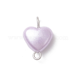 Подвески-сердечки из искусственного жемчуга и акрила PALLOY-JF03916-02