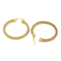 Creolen aus PVD-Vakuumbeschichtung 304 Edelstahl für Damen&nbsp;EJEW-G401-05C-G