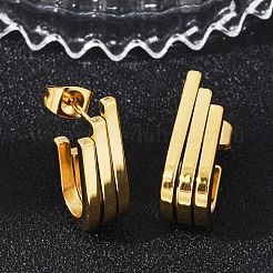 Boucles d'oreilles à tige en acier inoxydable 304&nbsp;EJEW-G423-33C-G
