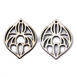 Незаконченные подвески из натурального тополя WOOD-N006-69