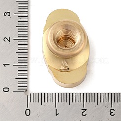 Латунные головки штампов с геометрической рамкой в виде листьев AJEW-H149-03G-05