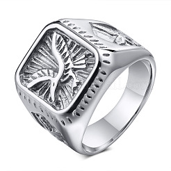Anillos de dedo de acero inoxidable 304 para hombres&nbsp;WG77451-02