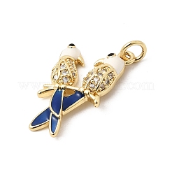 Pendentifs de zircone cubique en laiton micro pavé saint valentin&nbsp;KK-D237-05G