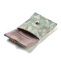 Borse per riporre gioielli in tessuto con stampa floreale&nbsp;ABAG-A009-04B