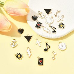 20шт 10 стиля сплава эмалевые подвески&nbsp;ENAM-FS0003-45