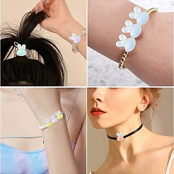 60 шт. 6 цвета прозрачные прозрачные акриловые бусины FACR-CJ0001-10