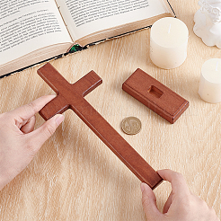 1 decorazione a croce in legno&nbsp;AJEW-HY0002-77