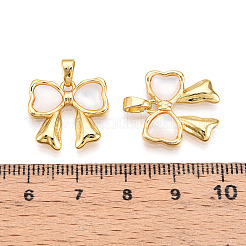 Подвески из латуни из натуральных ракушек&nbsp;KK-N257-49G