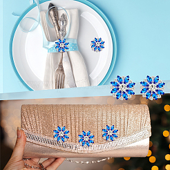 6 шт. пуговицы со стразами из сплава с 1 отверстиями BUTT-GA0001-15C