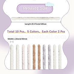 10 Stück 5 Farben DIY Plüschstäbe&nbsp;FIND-CP0002-68B