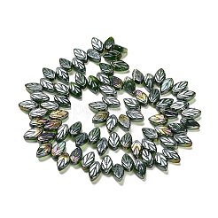 Стеклянные бусины с гальваническим покрытием &nbsp;EGLA-B004-02A-AB04