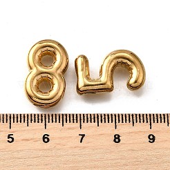 10個 10スタイル 304ステンレススチールフィギュアペンダント  数0~9  イオンプレーティング（ip）  18KGP本金メッキ  19.5~20.5x10~16x5.5mm  穴：2mm  1個/スタイル&nbsp;STAS-V009-02G