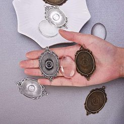 Сделай сам выводы кулона&nbsp;DIY-NB0001-37