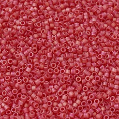 MIYUKIデリカビーズ  シリンダー  日本製シードビーズ  11/0  （db0856)マット透明赤オレンジab  1.3x1.6mm  穴：0.8mm  約2000PCS /ボトル  10 G /ボトル&nbsp;SEED-JP0008-DB0856