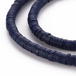 Plats ronds espaceurs de perles en pâte polymère fait main&nbsp;CLAY-R067-4.0mm-35