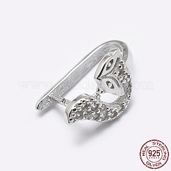 Антикоррозийное родиевое покрытие 925 стерлинговое серебро микропаве кубические цирконии подвески баилы STER-P034-03P