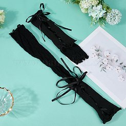 Полиэстер женское кружево длинный рукав&nbsp;AJEW-WH20060-35A