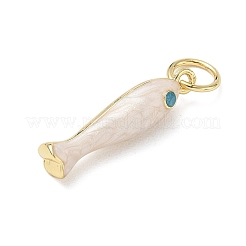 Ciondoli smaltato in ottone&nbsp;KK-CBA6980-11G