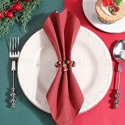 Serviettenringe aus Glasperlen mit Weihnachtsmotiv&nbsp;AJEW-SC00029
