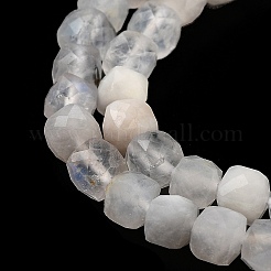Hebras de cuentas de piedra lunar arco iris natural&nbsp;LS-G-G140-C01-01