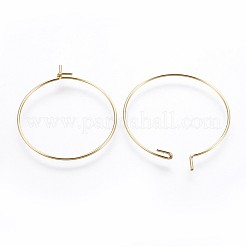 Boucles d'oreilles créoles en acier inoxydable chirurgical 316&nbsp;STAS-P221-01C-G