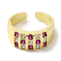 Кольца-манжеты из латуни с микропаве из кубического циркония RJEW-H228-13G